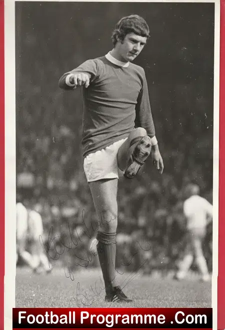 Manchester United Brian Kidd Autograph Signed Press Picture Man Utd 1970 - Image 2