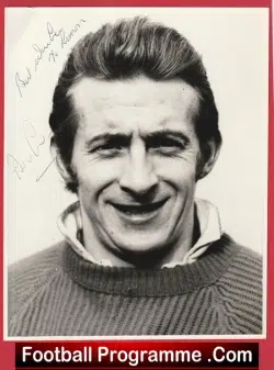 Manchester United Denis Law Autograph Signed Photograph Man Utd 1970’s