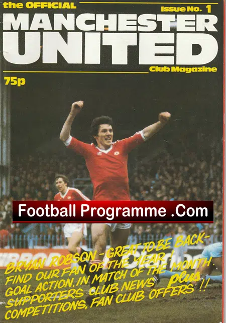 Manchester United Official Football Magazine March 1983 Issue 1 - Image 2