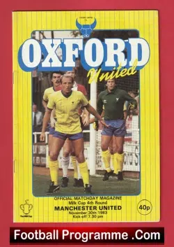 Oxford United v Manchester United 1983 Mark Hughes Debut First