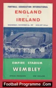 England v Ireland 1957 – Duncan Edwards World Cup Prelims