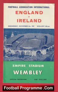 England v Ireland 1957 – Duncan Edwards World Cup Prelims