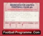 Manchester United v Brighton 1993 – Man Utd FA Cup Ticket