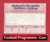 Manchester United v Brighton 1993 – Man Utd FA Cup Ticket