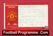 Manchester United v Bradford City 2000 – Football Ticket