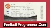 Manchester United v Fulham 2007 – Comp Ticket
