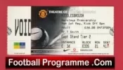 Manchester United v Middlesbrough 2005 – Football Ticket