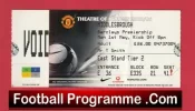Manchester United v Middlesbrough 2005 – Football Ticket