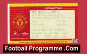 Manchester United v Newcastle United 2000 – Football Ticket
