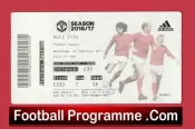 Manchester United v Hull City 2017 – Match Ticket