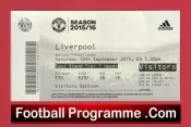 Manchester United v Liverpool 2015 – Match Ticket