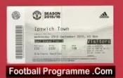 Manchester United v Ipswich Town 2015 – Football Ticket