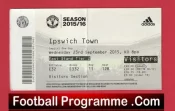 Manchester United v Ipswich Town 2015 – Football Ticket