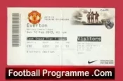 Manchester United v Everton 2013 – Match Ticket
