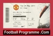 Manchester United v Juventus 2011 Gary Neville Testimonial Ticket