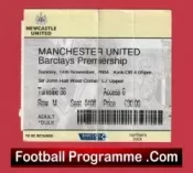 Newcastle United v Manchester United 2004 – Match Day Ticket
