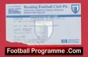 Reading v Manchester United 1996 – Football Match Ticket