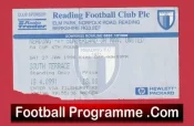 Reading v Manchester United 1996 – Football Match Ticket