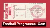 Manchester United v Manchester City 1974 – Man Utd Ticket 1973/74