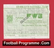 Stoke City v Manchester United 1993 – Football Ticket