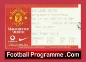 Manchester United v Leeds United 2003 – Match Ticket