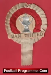 Manchester United Football Rosette 1960’s