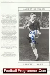 Manchester United Albert Scanlon Signed Autographed Picture