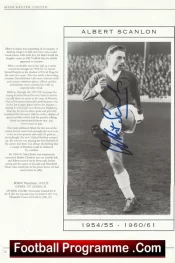 Manchester United Albert Scanlon Signed Autographed Picture