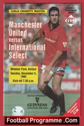 Ireland National League v Manchester United 1995 – in Belfast Ireland