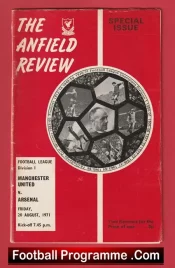 Manchester United v Arsenal 1971 – Banned Match at Liverpool