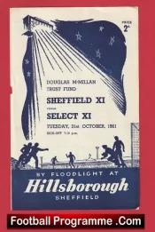 Douglas McMillan Fund Testimonial Benefit Sheffield X1 1961 + Bobby Charlton