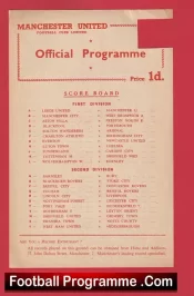 Manchester United v Derby County 1957 – Reserves Match Geoff Bent