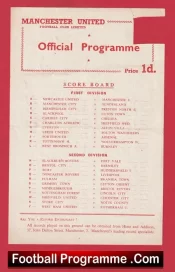 Manchester United v Newcastle United 1956 – Reserves Match + Bobby Charlton