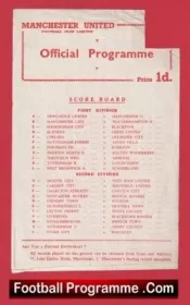Manchester United v WBA 1957 – Reserves Man Utd Bobby Charlton