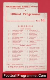 Manchester United v WBA 1957 – Reserves Man Utd Bobby Charlton