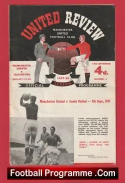  Manchester United v Everton 1957 - Munich Season Football Programme .COM Football Programmes Memorabilia