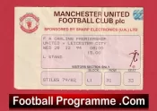 Manchester United v Leicester City 1994 – Football Ticket