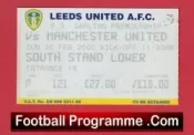 Leeds United v Manchester United 2000 – Match Ticket