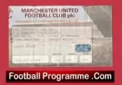 Manchester United v Chelsea 1995 – Match Ticket