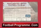 Manchester United v Chelsea 1995 – Match Ticket