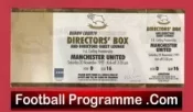 Derby County v Manchester United 1999 – Directors Box Ticket