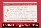 Manchester United v Oldham Athletic 1991 – League Cup Football Ticket