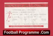 Manchester United v Oldham Athletic 1991 – League Cup Football Ticket