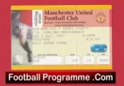 Manchester United v Derby County 1997 – Match Ticket