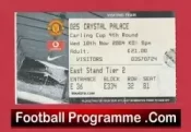 Manchester United v Crystal Palace 2004 – Match Ticket