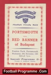 Portsmouth v Red Banner 1956 – Budapest Fratton Park 1950s