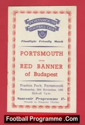 Portsmouth v Red Banner 1956 – Budapest Fratton Park 1950s