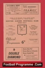 Burton Albion v Bedford Town 1967 – Southern League