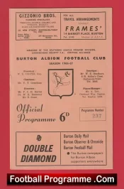 Burton Albion v Bedford Town 1967 – Southern League