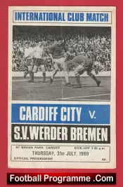 Cardiff City v SV Werder Bremen 1969  – Ninian Park